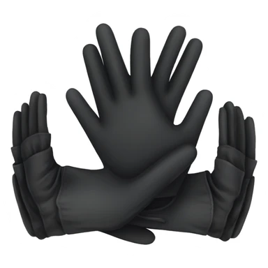 Ladies black glove  sticker