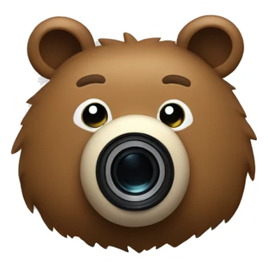 urso com camera sticker