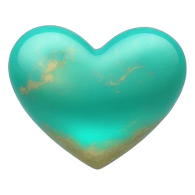 Cœur turquoise sticker