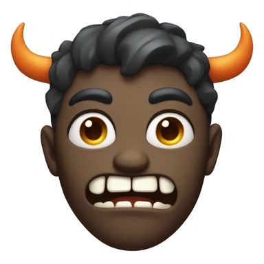 Half demon and Half Sad sticker