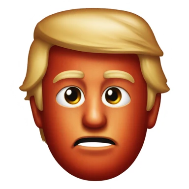 Donald Trump covered in ketchup  sticker