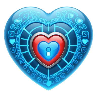 internet security heart sticker