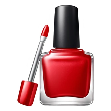 silvery nail polish red sticker