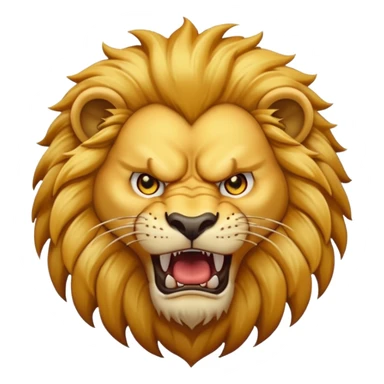 Angry lion sticker