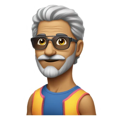 raver dad fitness persian  sticker
