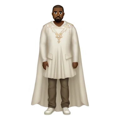 Kanye west wearing a princess dress sticker