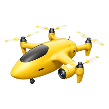 Yellow Drone – battery pack, Courier Drones. sticker