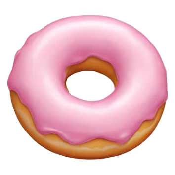 pale pink donut sticker