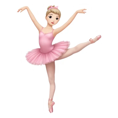 full body balet with pink tutu sticker