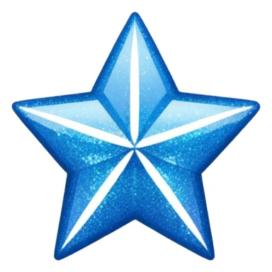 icon instagram em forma de estrela glitter blue sticker