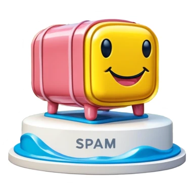  paris art city SPAM meat jeff koons style sculpture arty landscape  sticker