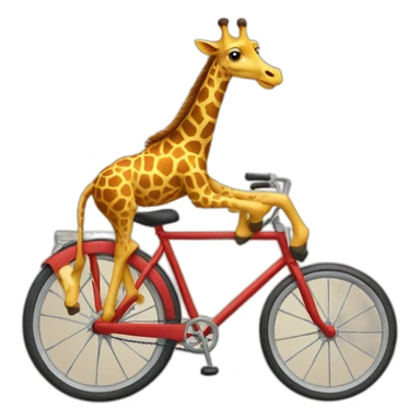 a-giraffe-on-a-bycycle sticker