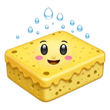 sponge with soap sticker
