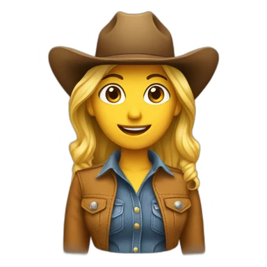 Cowgirl sticker