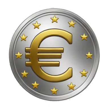 euro coin sticker