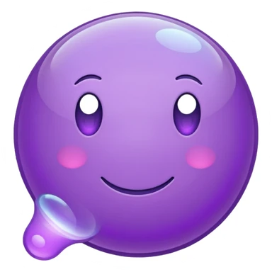 balão de comentário na cor roxa sticker