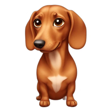 DACHschund EATING PIZZA sticker