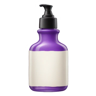 Vintage purple lotion bottle sticker