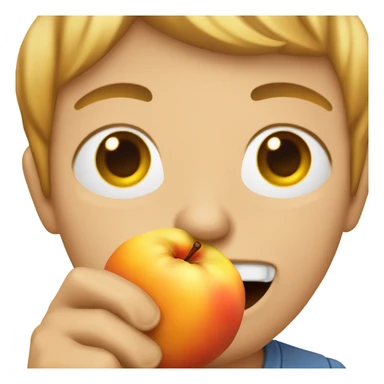 Eating peaches  sticker