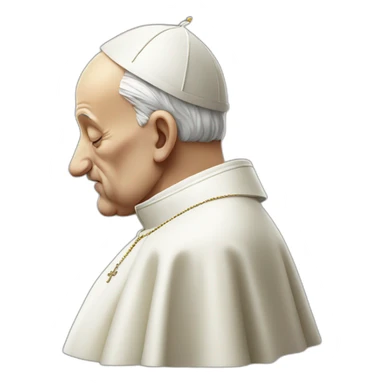 the pope innocently snorting lines sticker