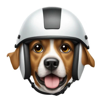 a dog in a helmet on rollers
 sticker
