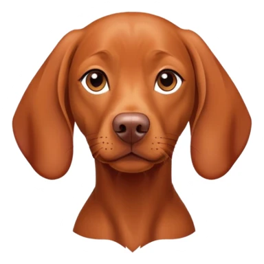 A vizsla female dog sticker