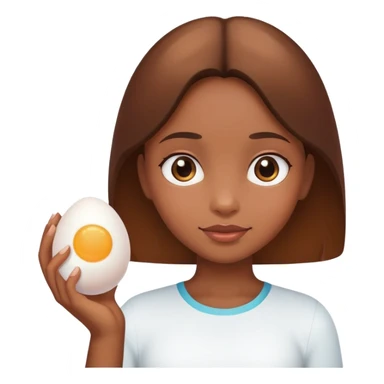 Huevo y una chica  sticker