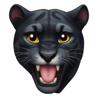 panther heart  sticker