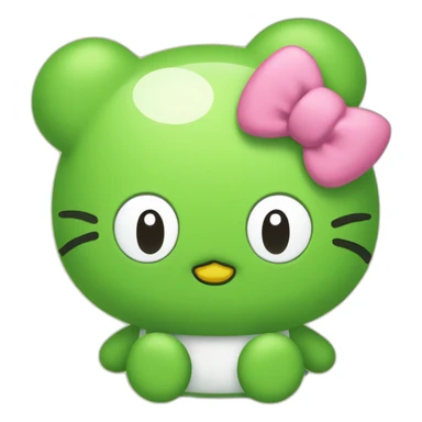 keroppi hello kitty sticker
