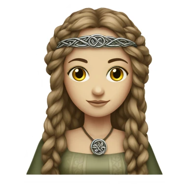 Detailed Maiden Celtic  sticker