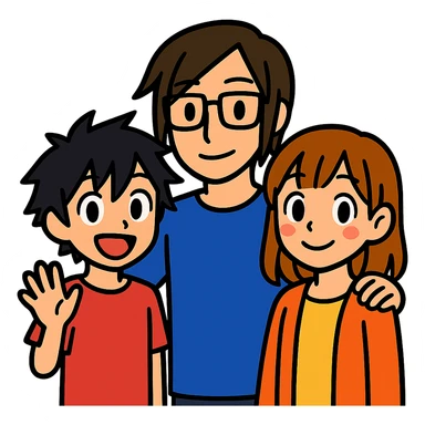 emoji combining Hiro, Miyamura, and Kanata Asai sticker