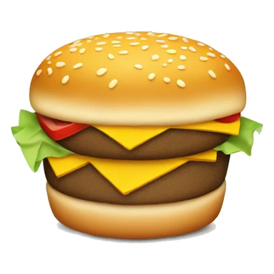 a cheeseburger as a muffin  sticker