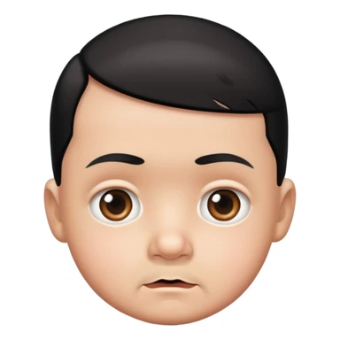 Cute baby face Hitler sticker