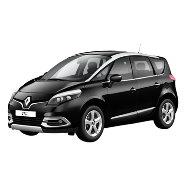 Renault scenic black EZ897ZL sticker