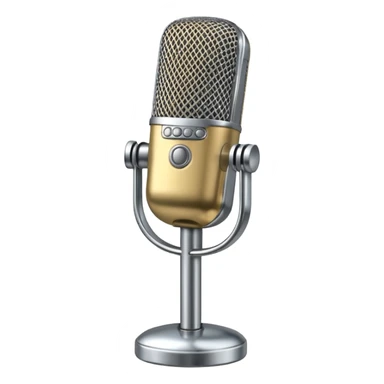 Outlined 🎤 emoji sticker