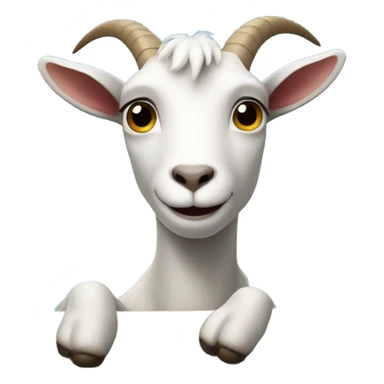 Goat on boat sticker