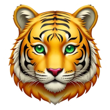 Tiger wearing Ruby necklace  sticker