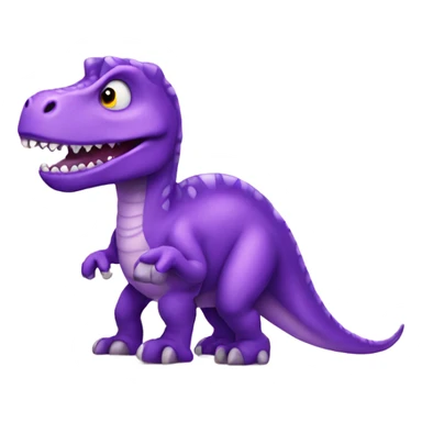Purple dinosaur  sticker