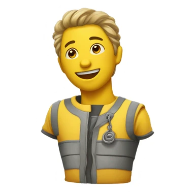 Yellow seringe sticker