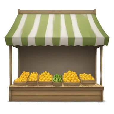 empty market stall sticker