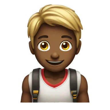 Happy kid gaming sticker