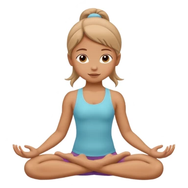 yoga pose by a little girl  sticker