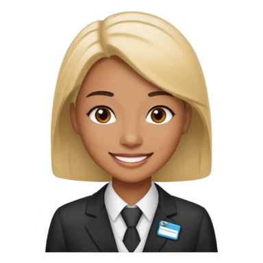 reception staff sticker