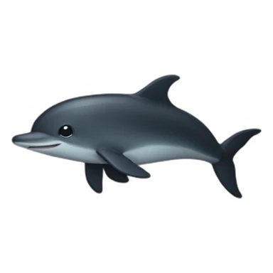 dolfin in dark mode sticker