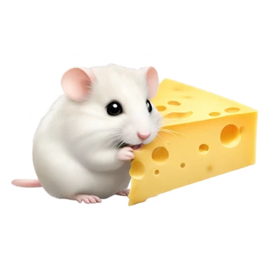 hamster eating cheese sticker