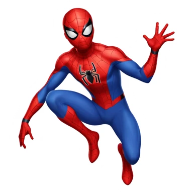 Spider-Man superhero in classic red and blue costume sticker