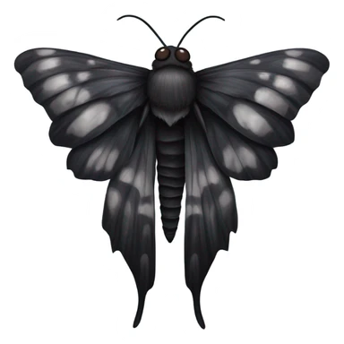 Black death moth sticker