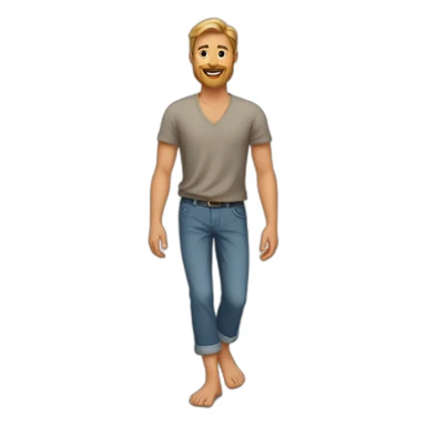 Barefoot design dadsy sticker