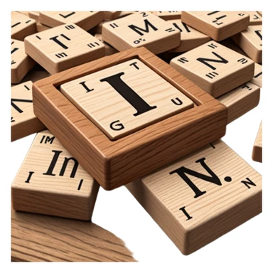 I'm In in scrabble letters sticker