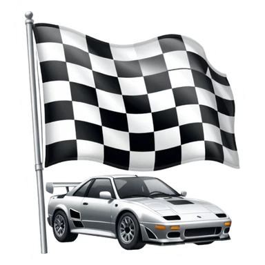 sorayama Chequered flag sticker